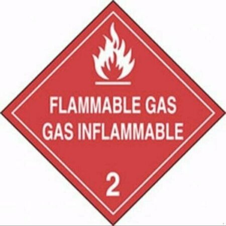 ACCUFORM DOT PLACARD HAZARD CLASS 2  GASES MPLSP3FV100 MPLSP3FV100